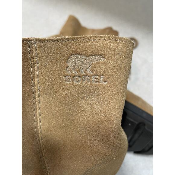 Sorel Youth Joan of Arctic Wedge Ankle Booties Kids Size 5 EUR 37 Brown Leather - Picture 7 of 10